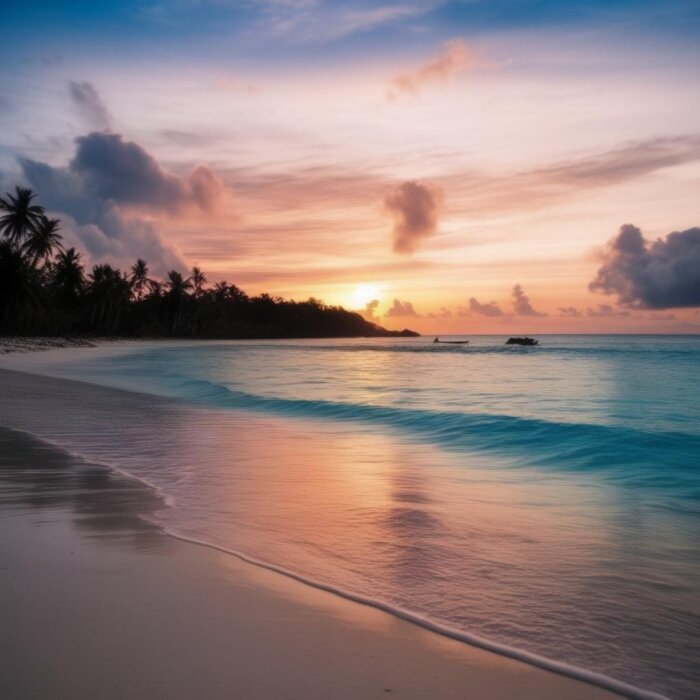 Остров Боракай - настоящий тропический рай / изображение сгенерировано нейросетью flyvi.io  