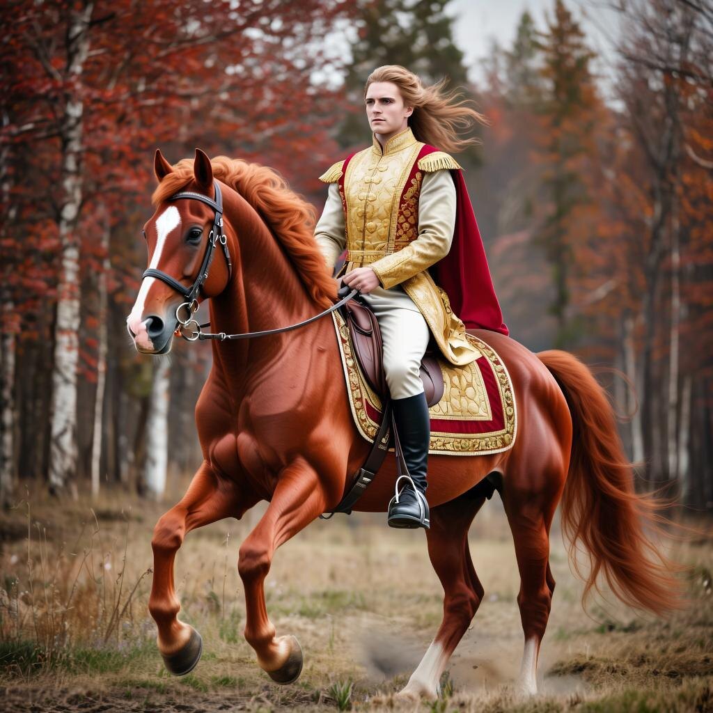 Всадник. Иллюстрация сгенерирована нейросетью