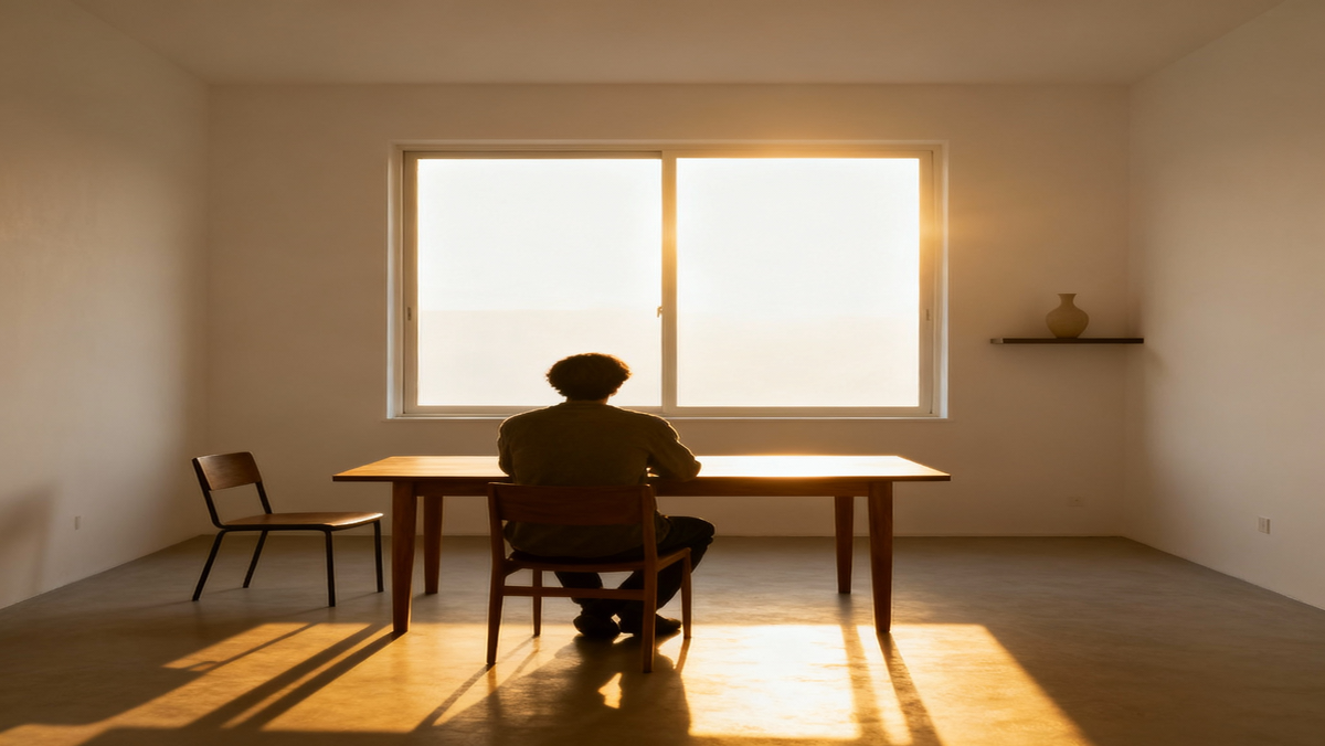 Визуализация синдрома отложенной жизни: человек откладывает радость на потом