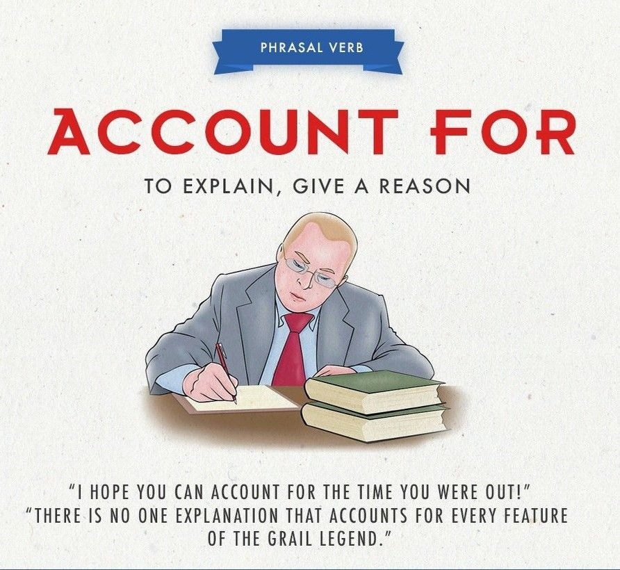 #phrasal_verb #фразовый_глагол #account_for