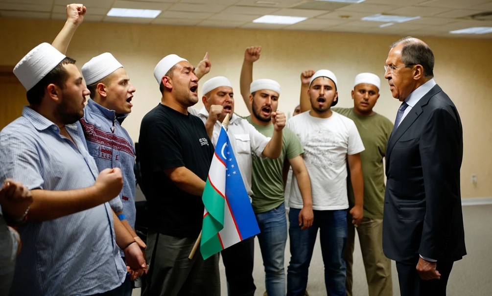    Узбеки по весне резко отругали Сергея Лаврова, удивившегося удалению русскоязычной надписи с мемориала ВОВ в Самарканде