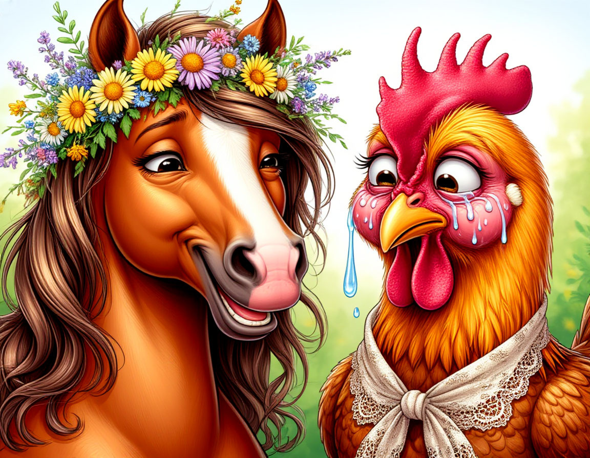 Что позволительно говядине, то не подходит для курей. Иллюстрация создана при помощи *Шедеврум