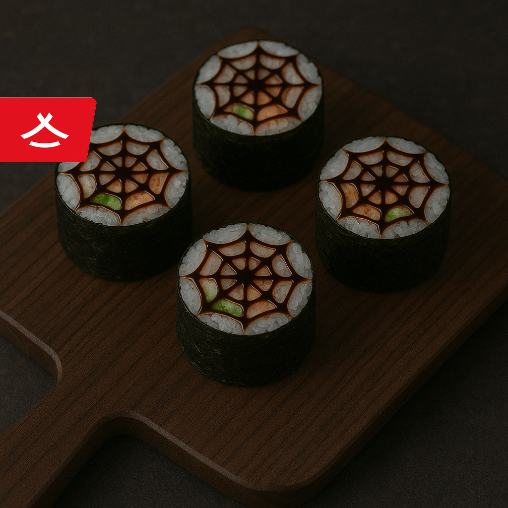 Роллы с паутинкой