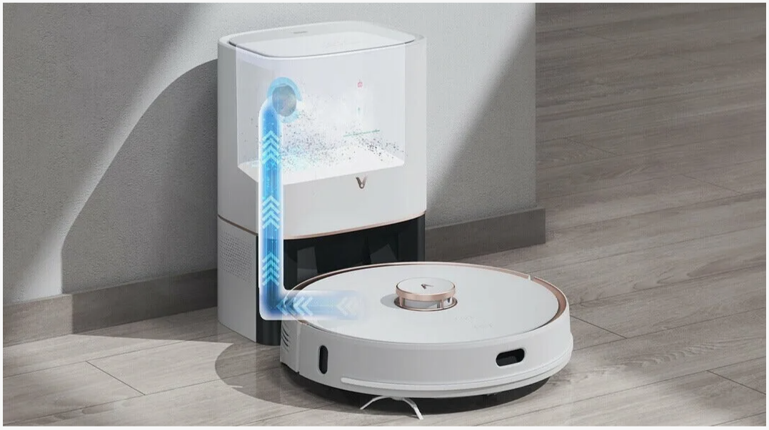 Робот пылесос с автоматической сменой загрязнённой воды