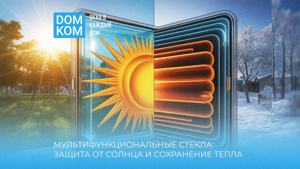 Мультифункциональные стекла: защита от солнца и сохранение тепла