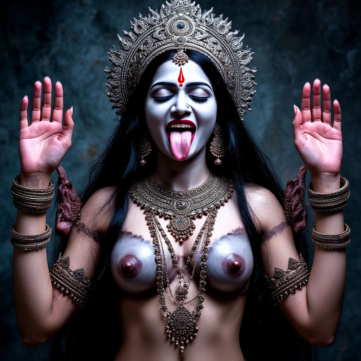 Она — одна из самых таинственных и могущественных фигур индийской мифологии. Имя Кали, означающее «черная», отражает её тёмную сторону, символизирующую ночь, время и неизбежность конца.👇 Как родилась эта удивительная богиня?Согласно преданиям, Кали возникла из гнева супруги Шивы, Деви, чтобы уничтожить зло, угрожавшее миру. Во время битвы с демоном Рактабиджой она проявила всю свою разрушительную мощь, выпив капли его крови, чтобы предотвратить его повторное рождение.✨ Что значат её символы?Черный цвет: олицетворяет тайну и бесконечную пустоту.Четыре руки: держат меч (разрушение заблуждений), голову (преодоление эго), чашу с кровью (цикл жизни и смерти) и лотос (просветление).Высунутый язык: символизирует уничтожение негативных качеств.Три глаза: отражают прошлое, настоящее и будущее.⚡ Почему Кали важна для духовного пути?Поклонники видят в ней покровительницу, способствующую раскрытию истины и освобождению от страхов и ограничений. Она учит нас преодолевать страх перед изменениями и принятию перемен, приводящих к новому этапу развития.📖 Хотите больше узнать о восточной философии и религии? Ставьте лайк и подписывайтесь!✨ #индуизм #богини #духовность #философия #религия