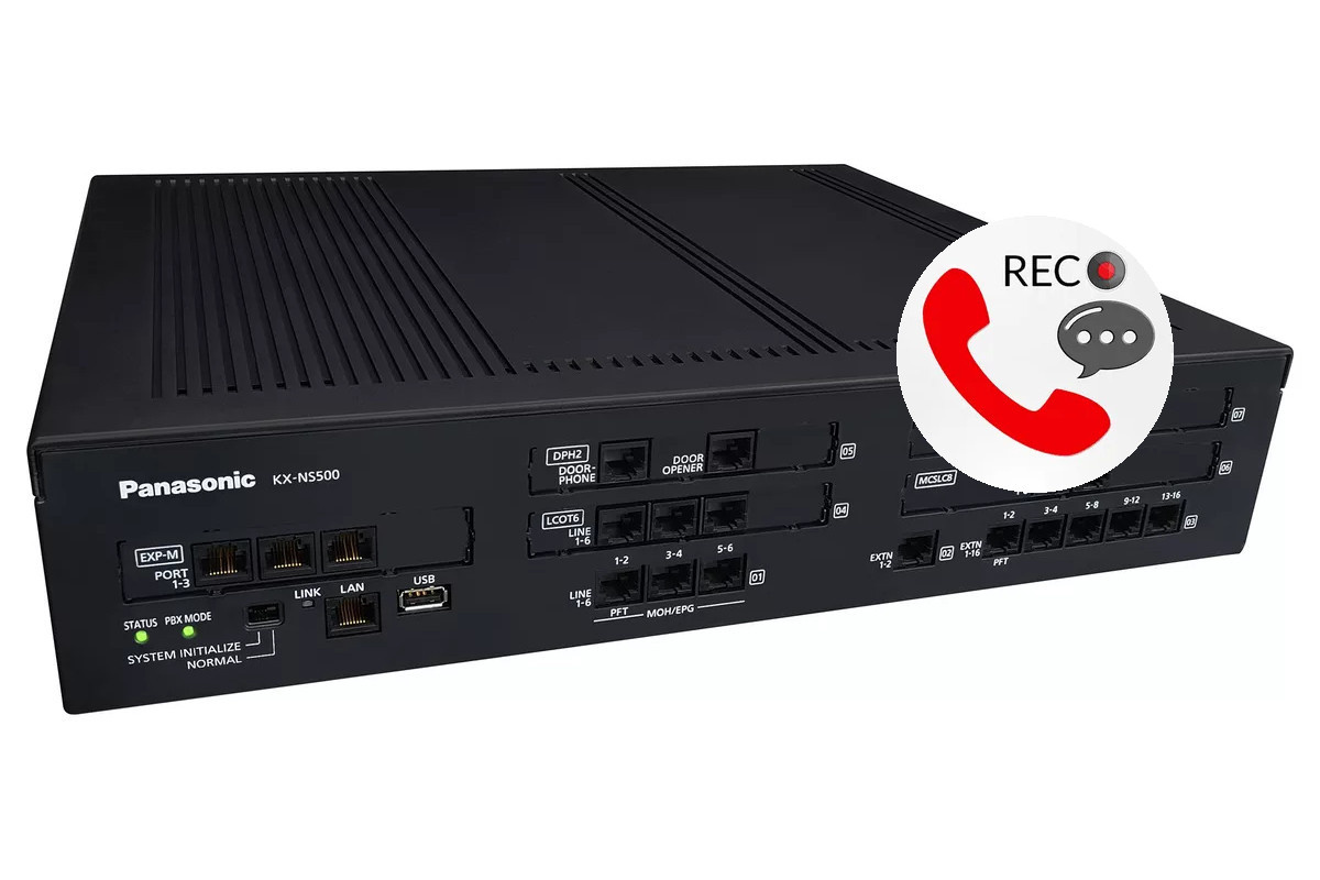 Panasonic KX-NS500. Запись разговоров