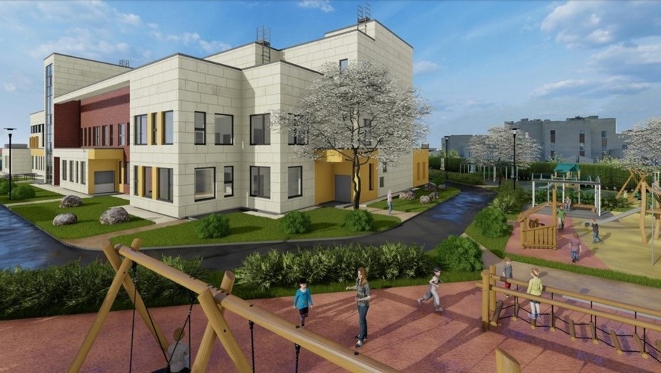 Автор фото: комитет по строительству Петербурга. Облик будущего детского сада на Родниковой улице в Красном Селе.