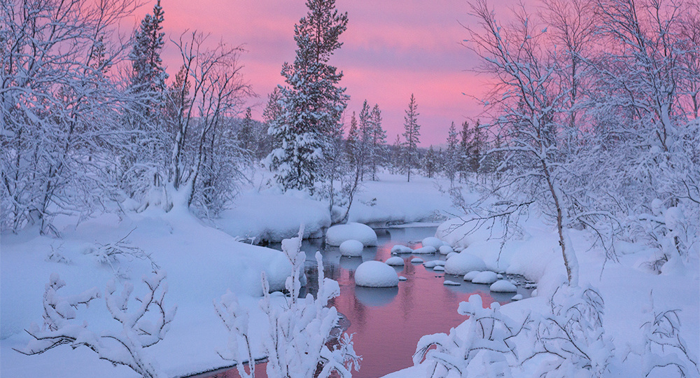 Зимний свет заполярья