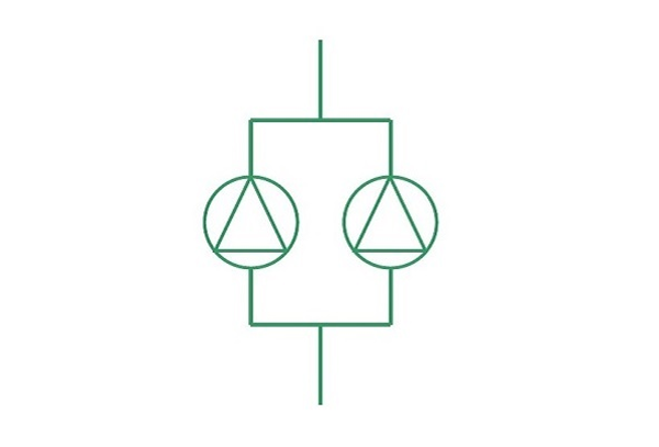 Схема паралельное подключение насосов