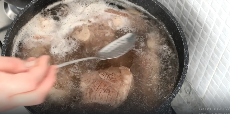 Убираем пену