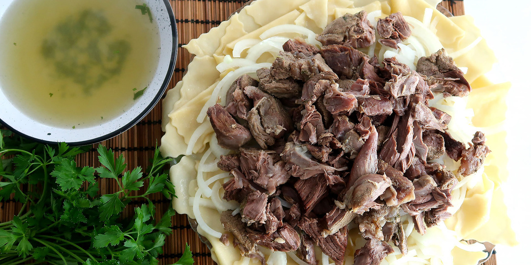 Готовим бешбармак из баранины