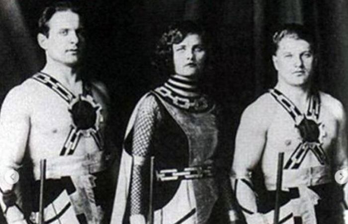 Основатель династии Михаил Запашный, его жена Лидия и друг Георгий Мельченко