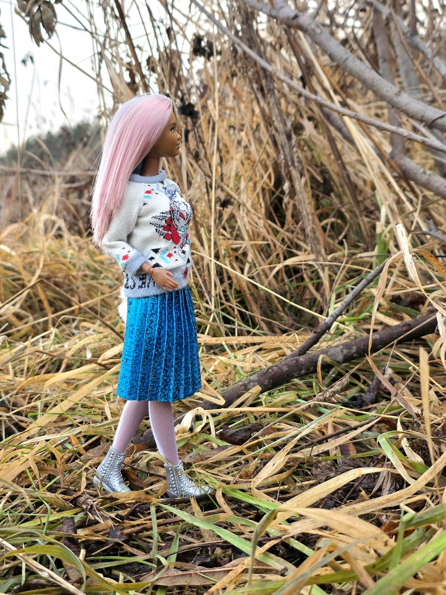 Барби фашионистас 42 на теле Анлили