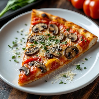 фото пиццы с грибами и болгарским перцем