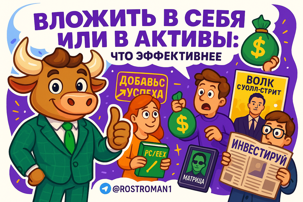    Вложить в себя или в активы: как 1 ошибка лишает вас роста и денег навсегда РоСТ | Роман о Системном Трейдинге