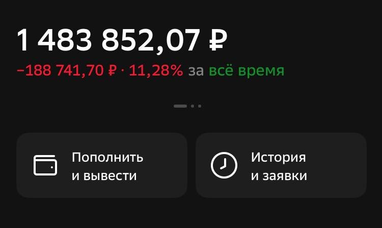 состояние портфеля