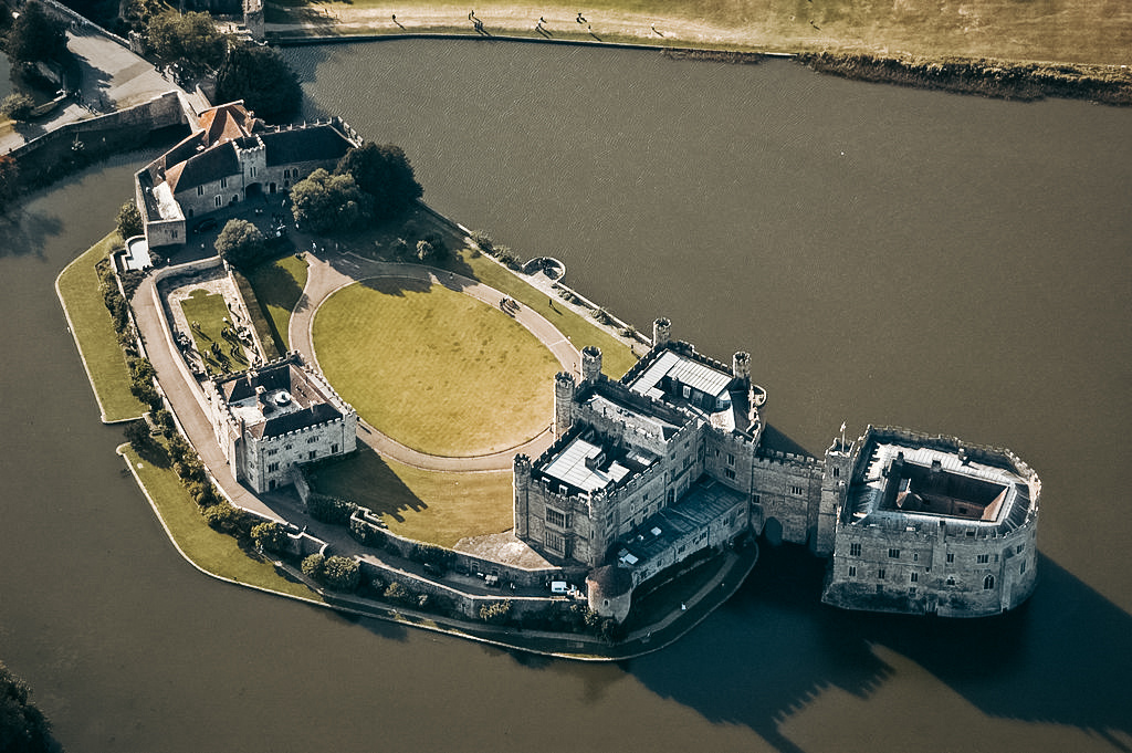 Замок Лидс с высоты птичьего полёта