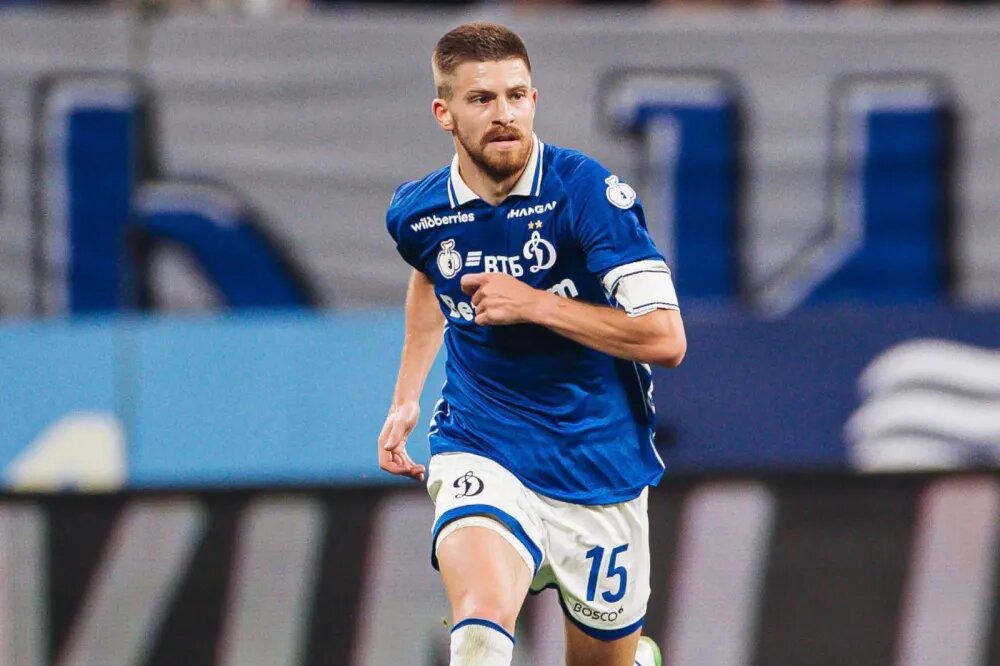 Полузащитник "Динамо" Данил Глебов. Фото ФК Динамо 