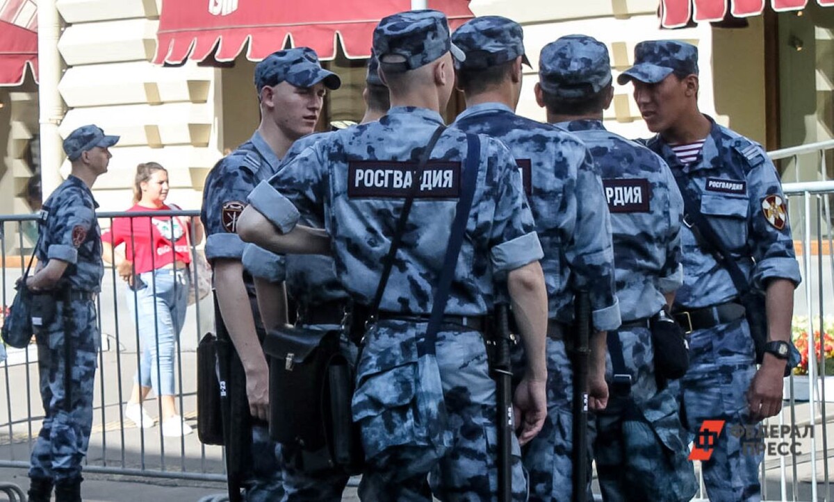 Росгвардейцы охраняют правопорядок.  Фото: Фото: ФедералПресс / Луиза Донина