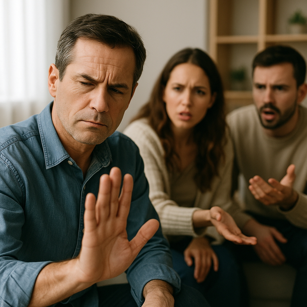 "У меня нет проблем! Это у вас!"