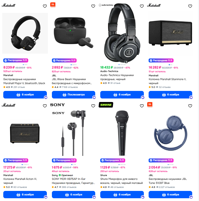 Как мы говорим такой товар сам себя продает.