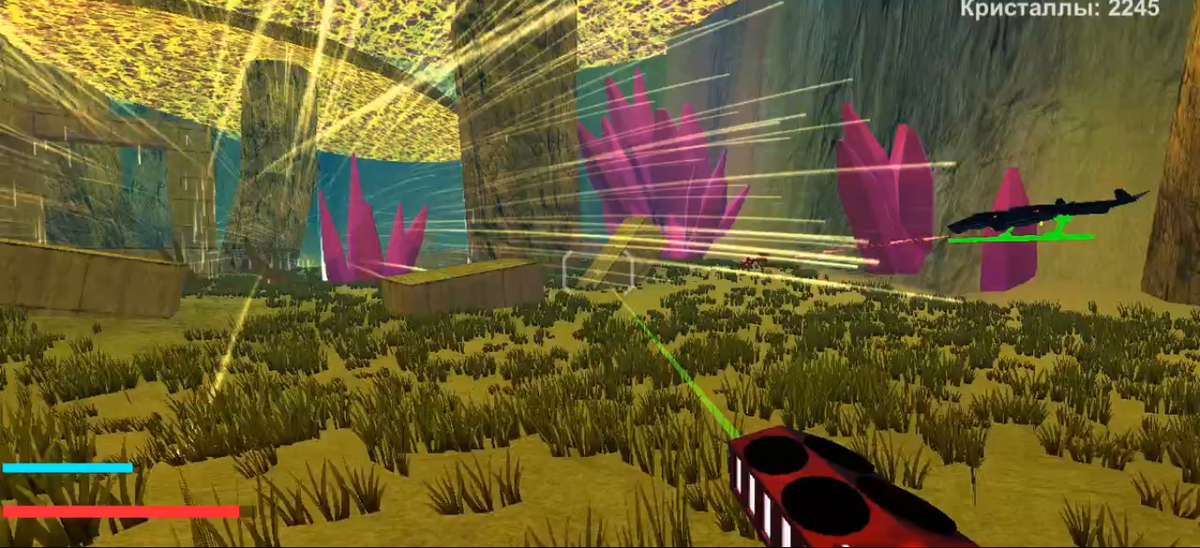 Снимок взят с видео (Видео-демо #3 игры "экшен 10")