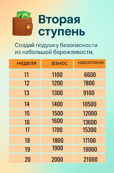 система накоплений,как копить при маленькой зарплате