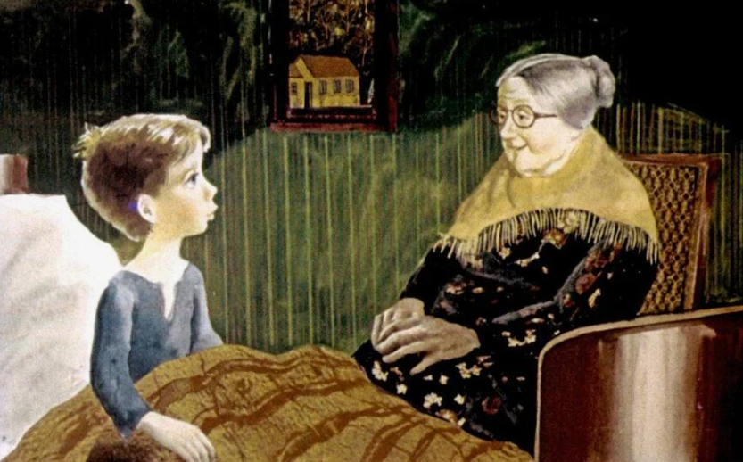 рассказала внукам о своём детстве