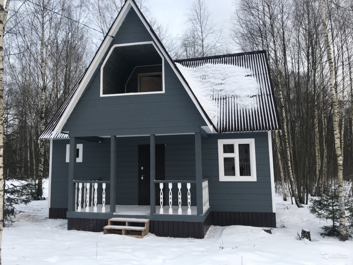 Дачный дом, окрашенный резновой краской SuperDecor