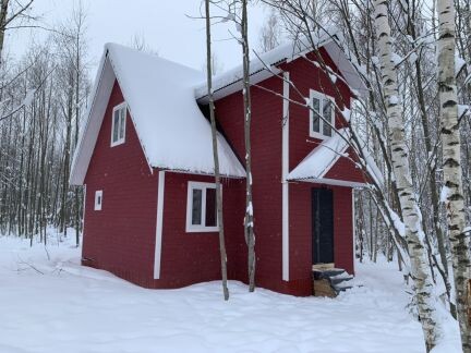 Дачный дом, окрашенный резиновой краской SuperDecor