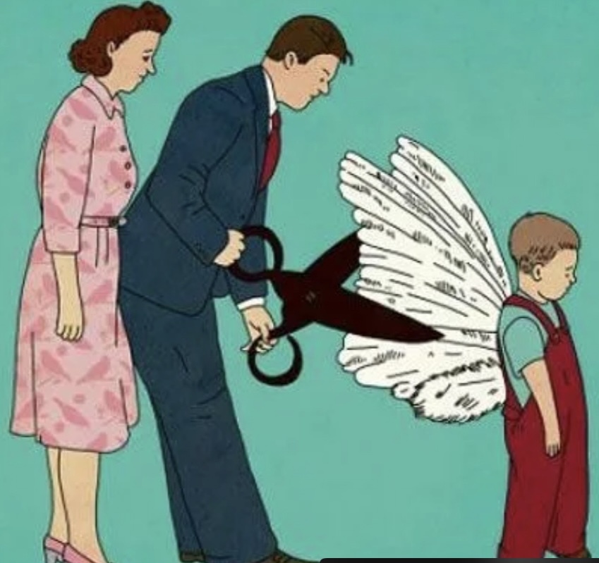 «Не подрезайте мне крылья». Коллаж из Яндекс картинки. 