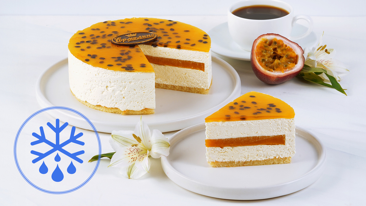 Торт «Манго и маракуйя» ТМ «ЕРМОЛИНО»