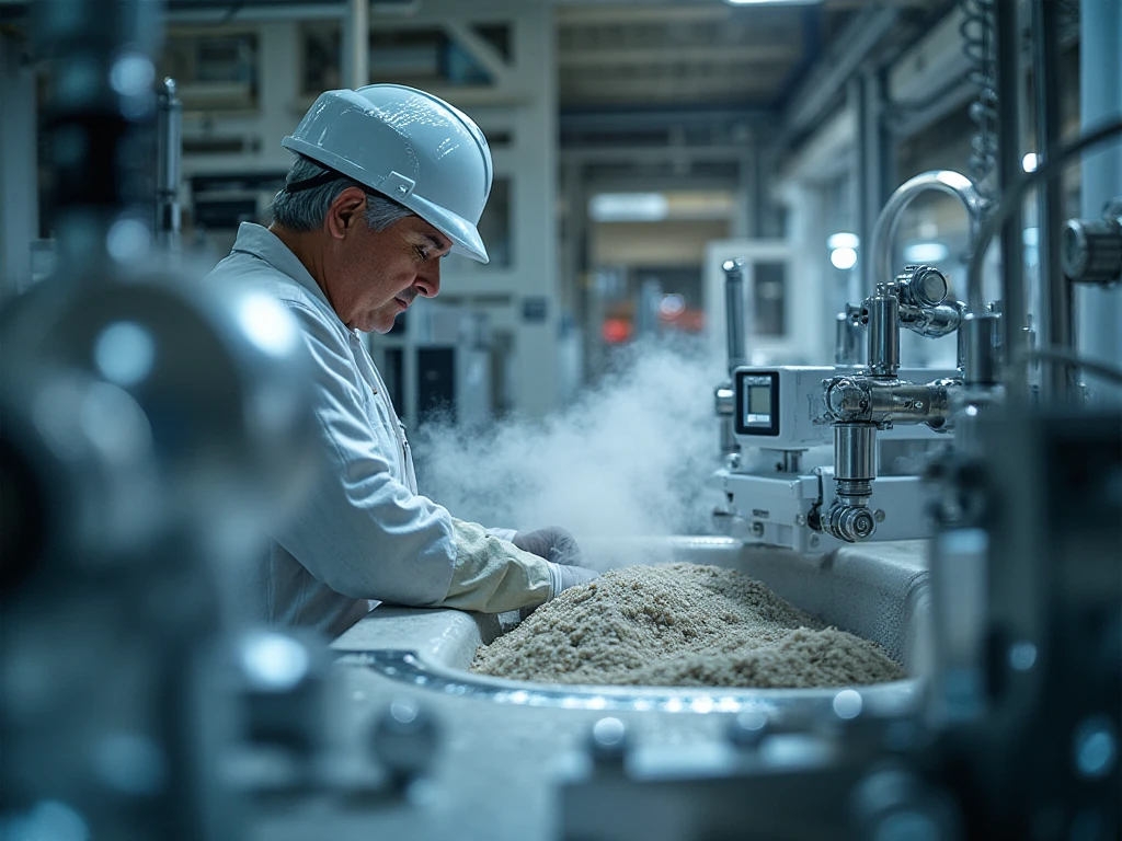 Оператор получения стекловолокна каолинового состава