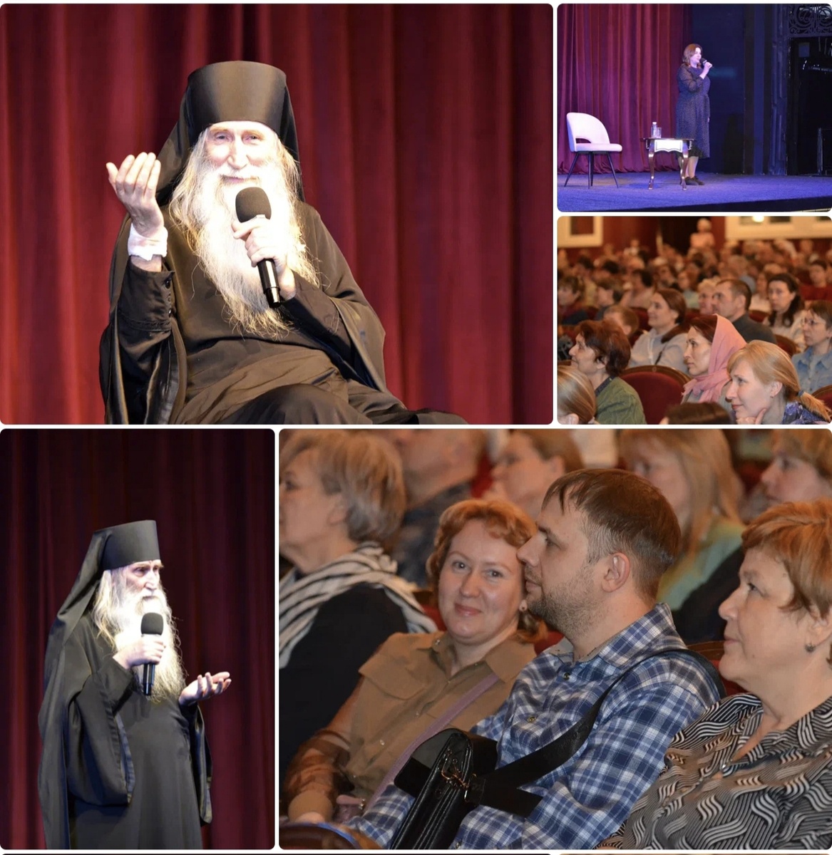 Встреча с отцом Киприаном в ТЮЗе Иркутска (фото © Юлия Рзаева)