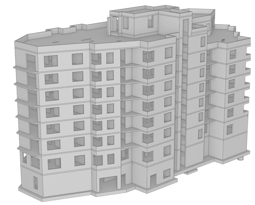 Многоквартирный жилой дом в г. Петрозаводске. Конструктивные решения. Источник: ООО «НОВА-ПРО»