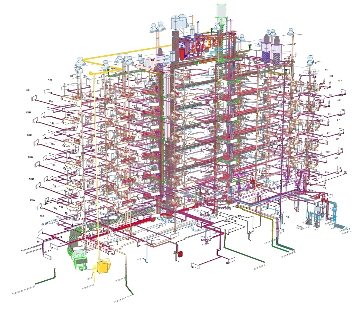 Многоквартирный жилой дом в г. Петрозаводске. Инженерные сети. Источник: ООО «НОВА-ПРО» 