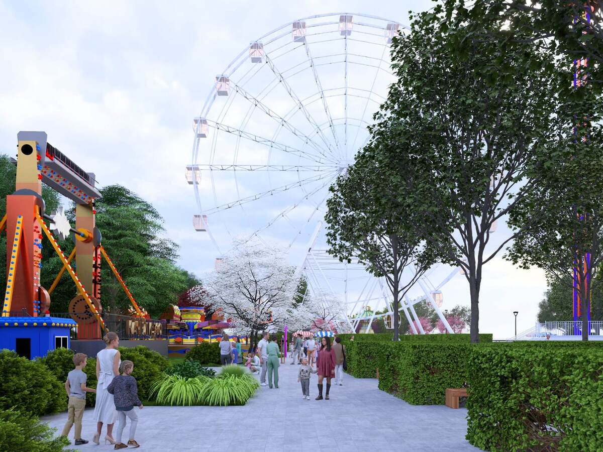 Рендер парка на бульваре Энгельса в Красноармейском районе