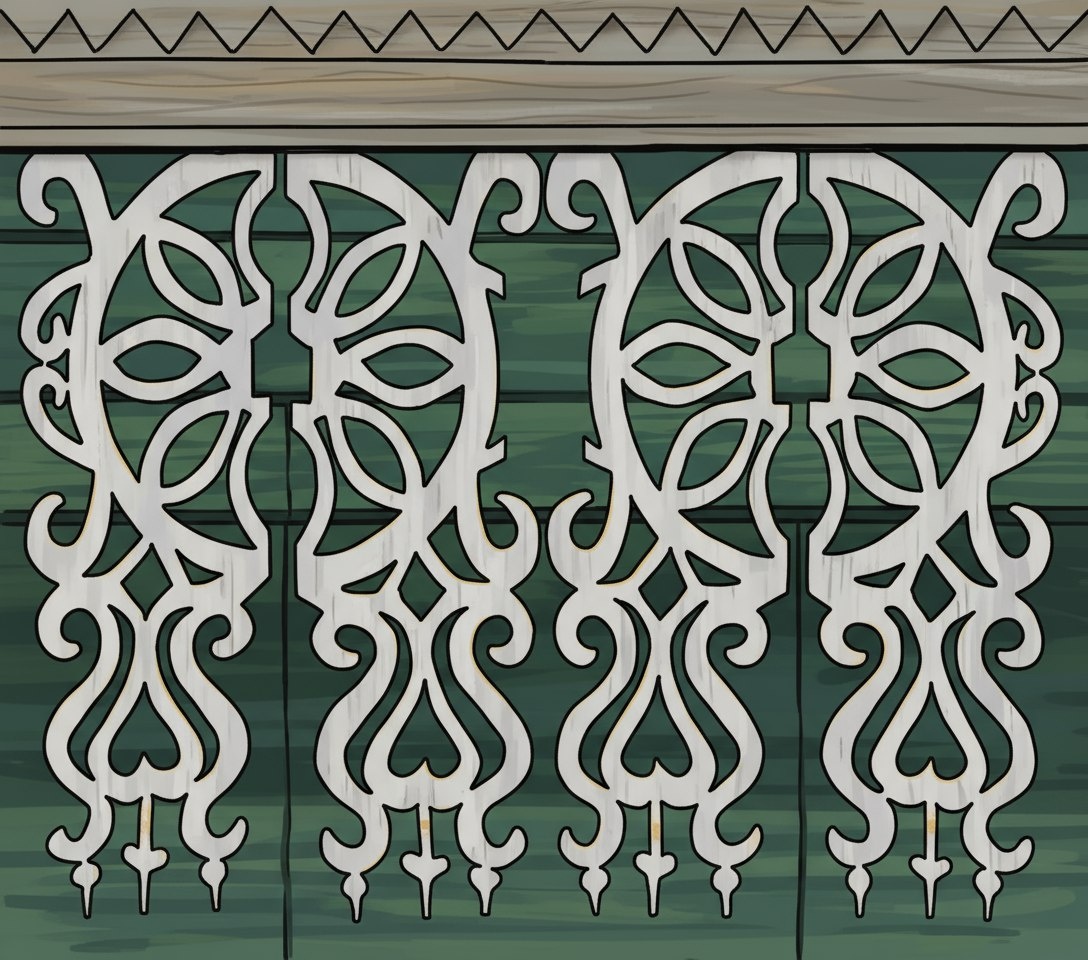 Декоративные мотивы сицкарских наличников