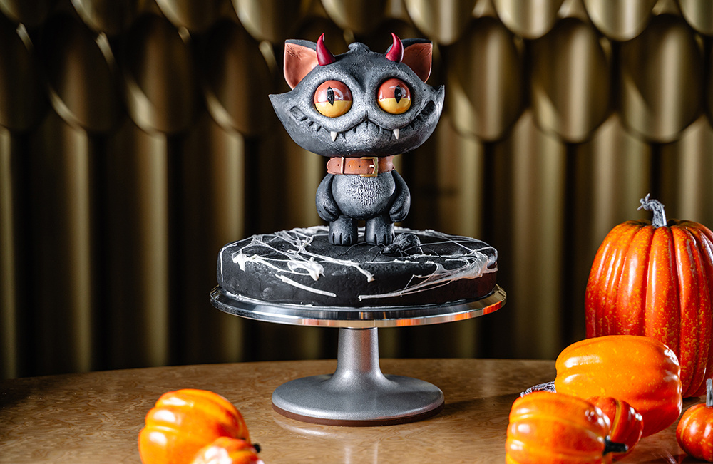     Тематический торт «Демонический котенок» от Ателье тортов в ресторане «Восход».    
 Фото: пресс-служба