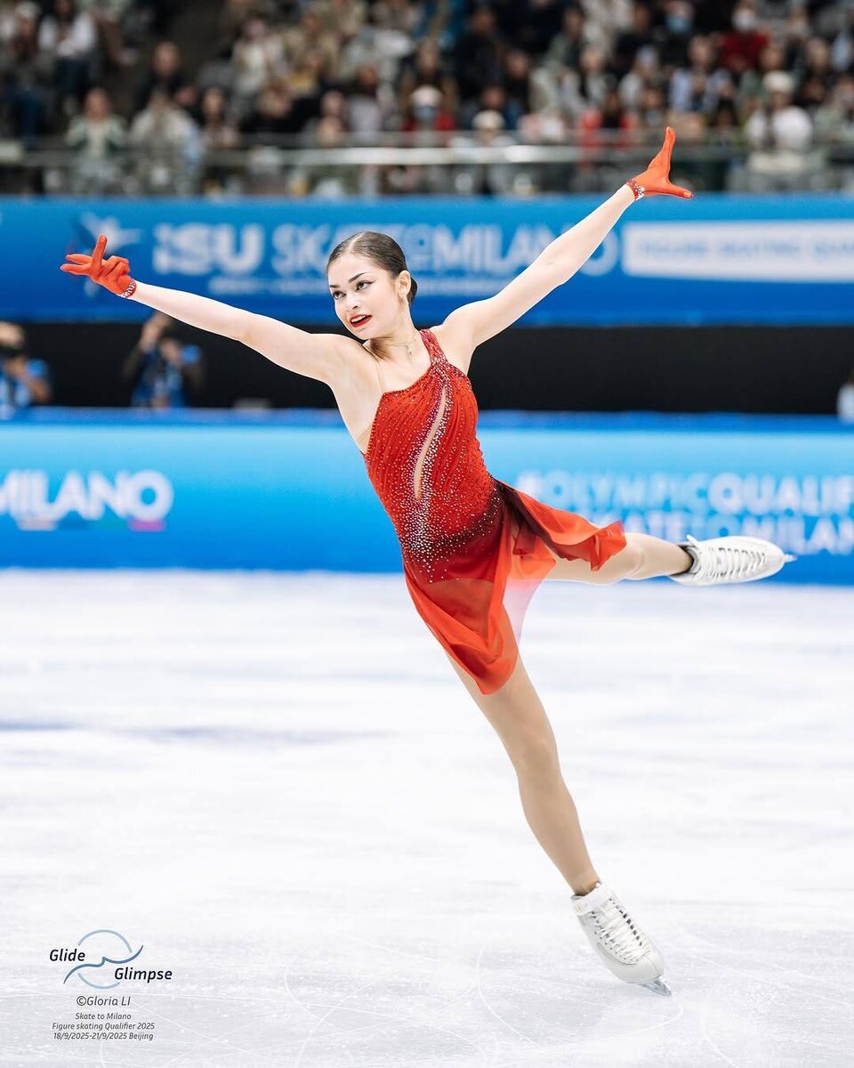 Источник фото указан в левом нижнем углу. Прокат произвольной программы на отборочном олимпийском турнире 