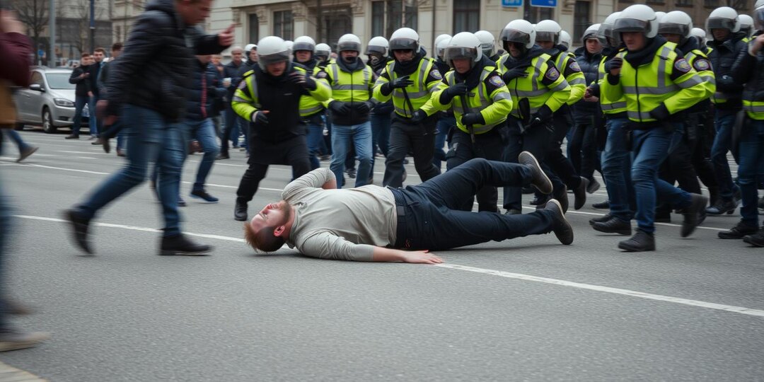 По первому звонку силовики жестко пресекли конфликт и задержали всех участников
