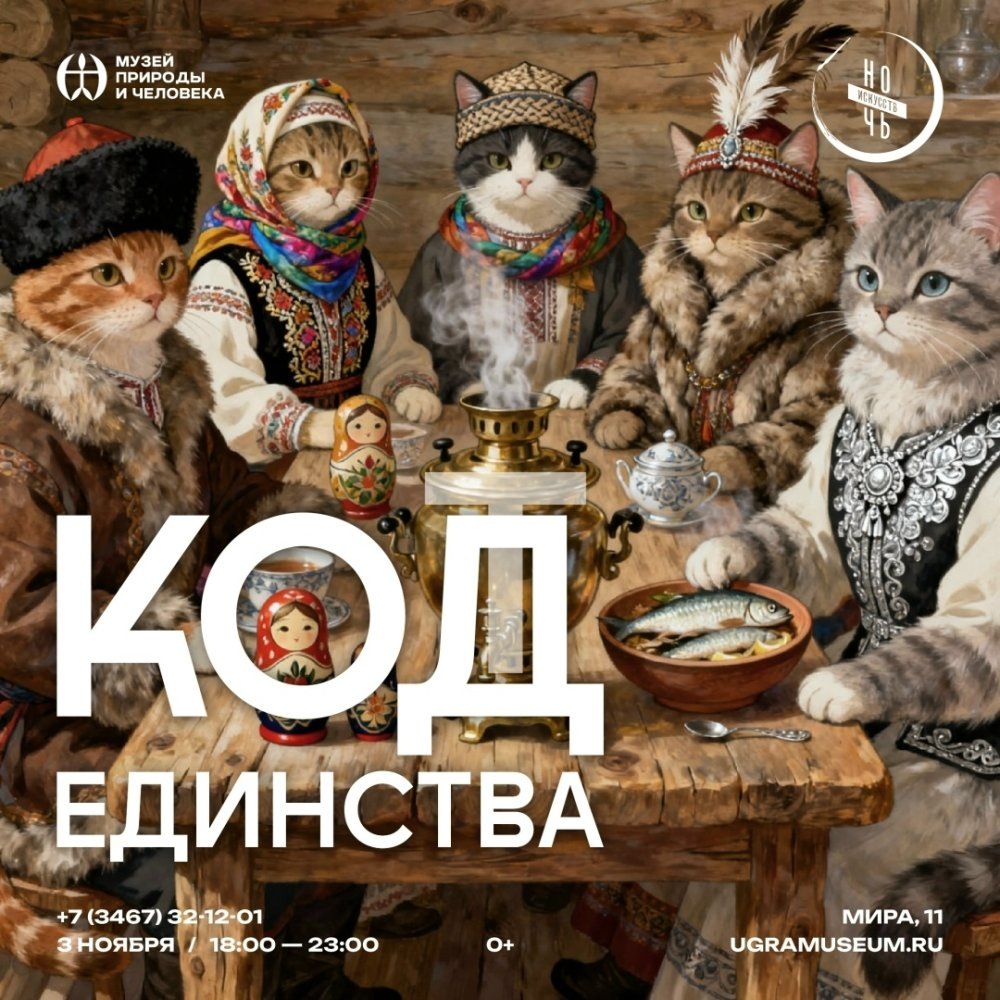    «Ночь искусств — 2025» в Югре пройдет под девизом «В единстве культур — сила народа»