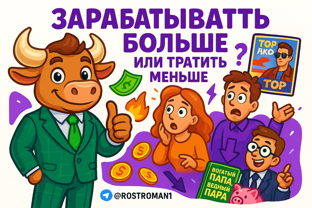    Зарабатывать больше или тратить меньше: ключевая ловушка, из-за которой 92% теряют деньги РоСТ | Роман о Системном Трейдинге