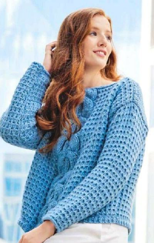 джемпер спицами