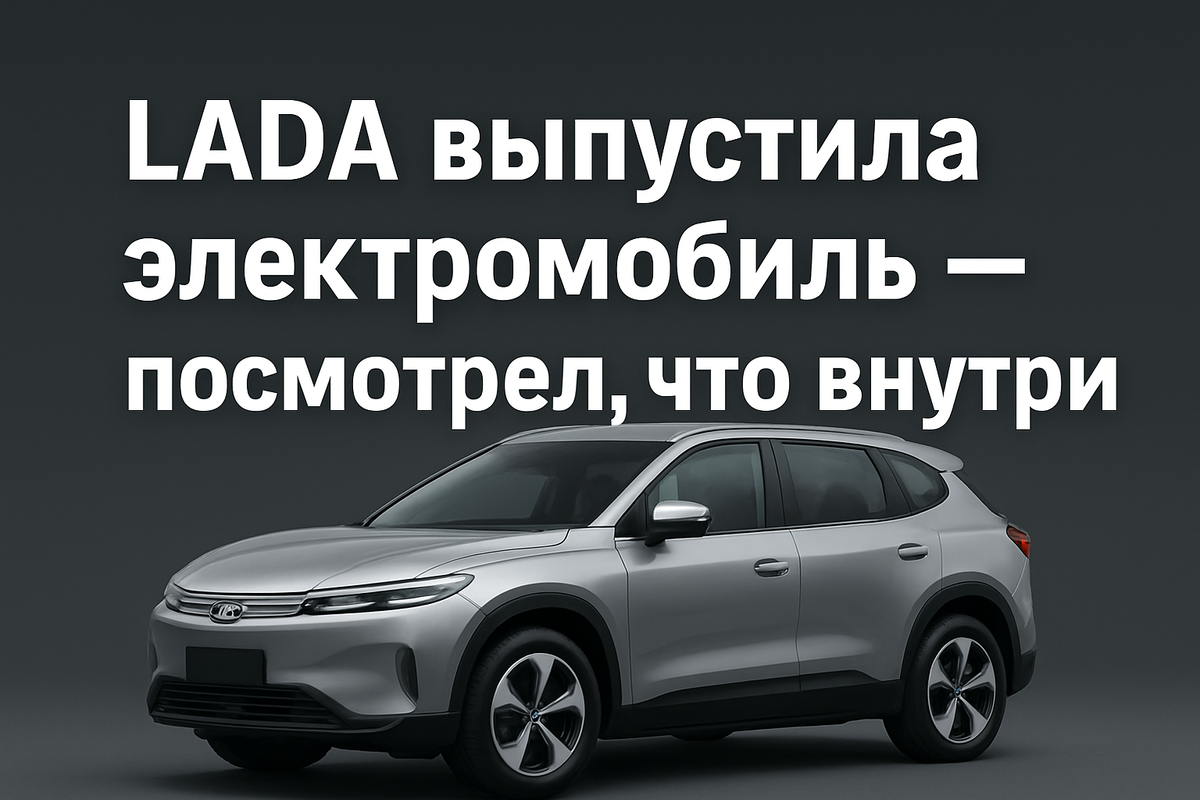 LADA выпустила электромобиль — посмотрел, что внутри