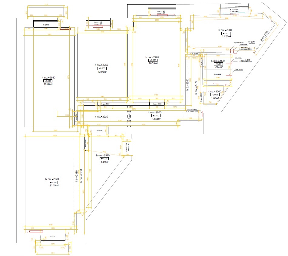 План замера