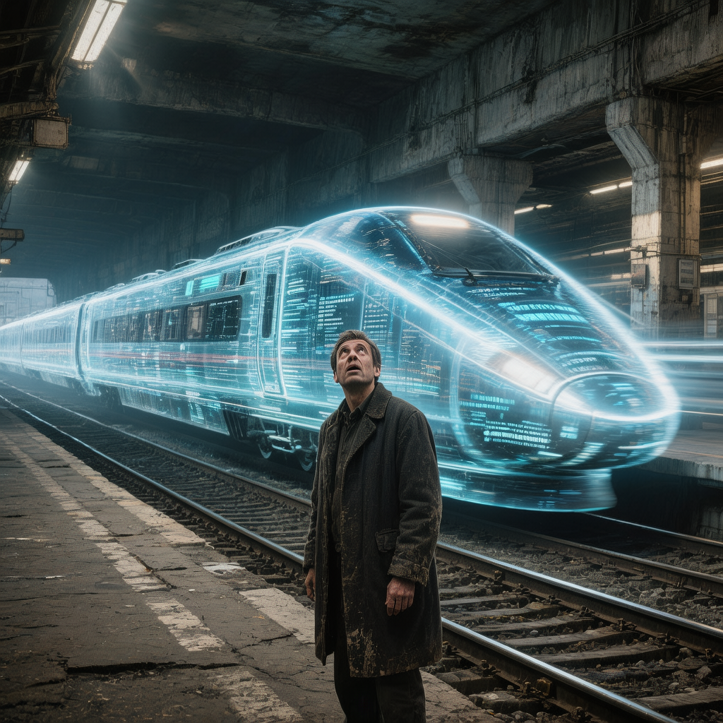 Пока ты ждал свой привычный поезд, мимо пронёсся новый мир. Ты даже не понял, что это было.