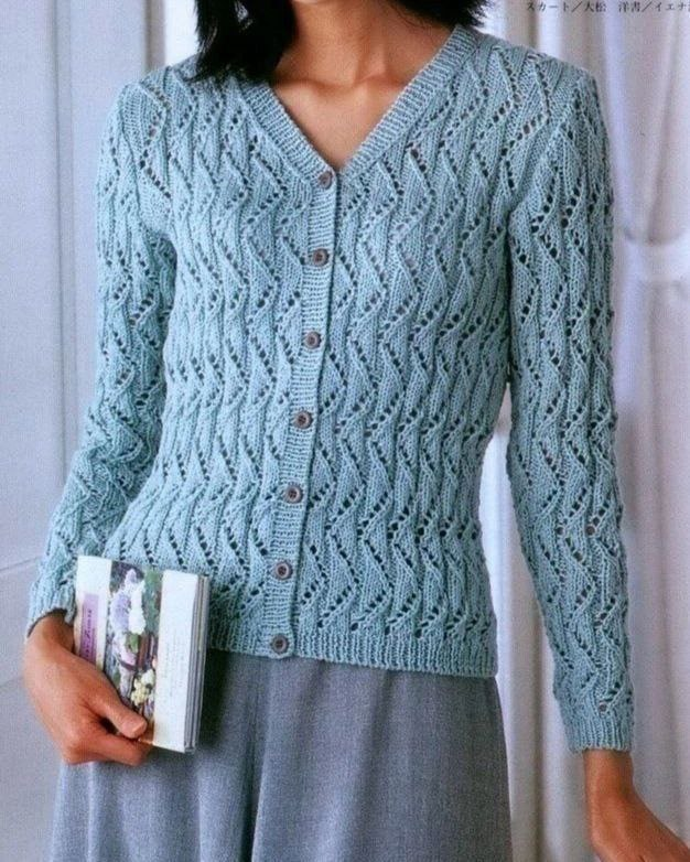 жакет спицами