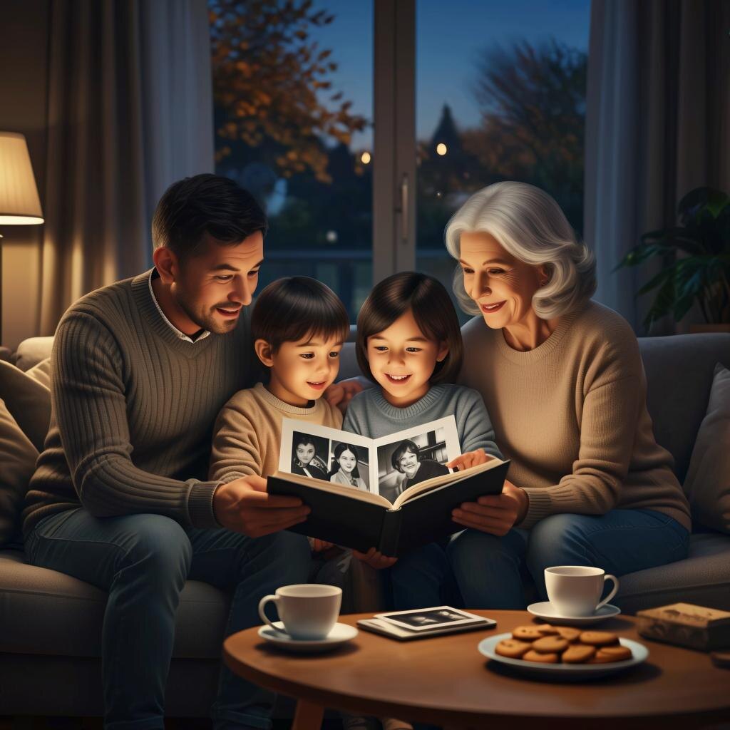 Семейные истории — это не пыльный архив, а живая, развивающаяся система. Ваш ребёнок — её следующая глава. Позитивное Будущее: дай ребёнку развиваться! 